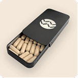 Free gift: metal storage case